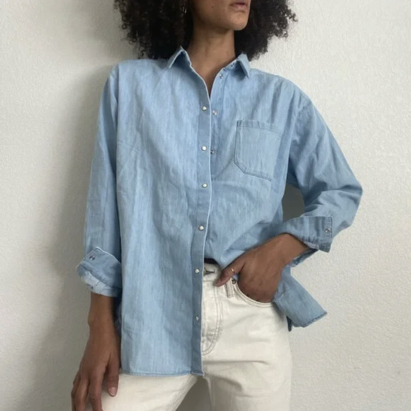 Chambray Button Down Shirts Under $20
